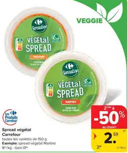 Carrefour Spread végétal Carrefour aanbieding
