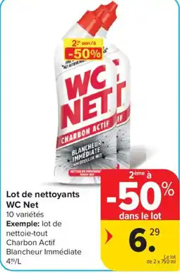 Carrefour Lot de nettoyants WC Net aanbieding