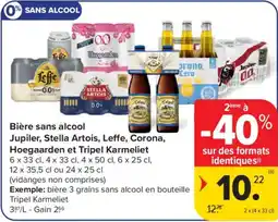 Carrefour Market Bière sans alcool aanbieding