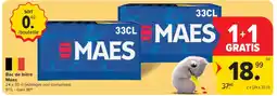 Carrefour Market Bac de bière Maes aanbieding