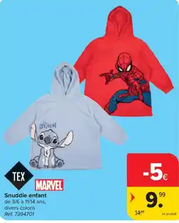 Carrefour Snuddie enfant aanbieding