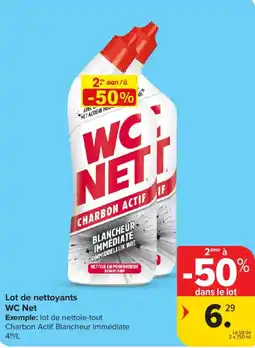 Carrefour Market Lot de nettoyants WC Net aanbieding