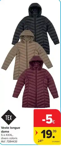 Carrefour Veste longue dame aanbieding