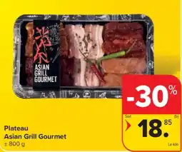 Carrefour Market Plateau Asian Grill Gourmet aanbieding
