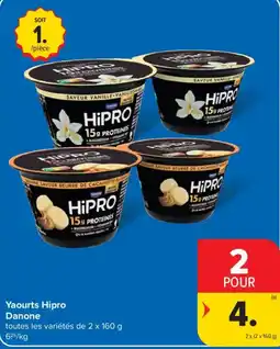 Carrefour Yaourts Hipro Danone aanbieding