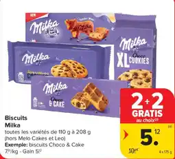 Carrefour Market Biscuits Milka aanbieding