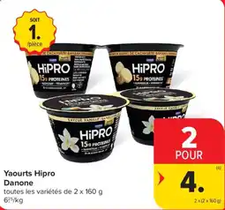 Carrefour Market Yaourts Hipro Danone aanbieding