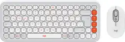 Coolblue Logitech Pop Icon Combo Set Clavier et Souris Blanc AZERTY aanbieding
