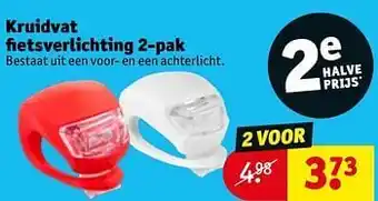 Kruidvat fietsverlichting 2-pak