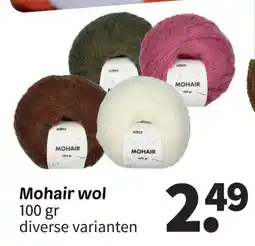 Wibra Mohair wol aanbieding