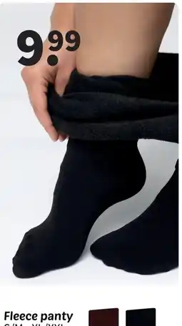 Wibra Fleece panty aanbieding