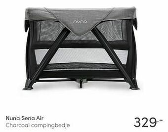 Baby & Tiener Nuna sena air charcoal campingbedje aanbieding