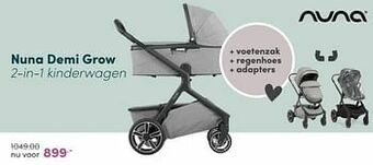 Baby & Tiener Nuna demi grow 2-in-1 kinderwagen aanbieding