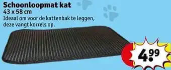 Schoonloopmat kat 43x58cm