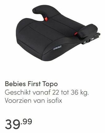 Baby & Tiener Bebies first topo aanbieding
