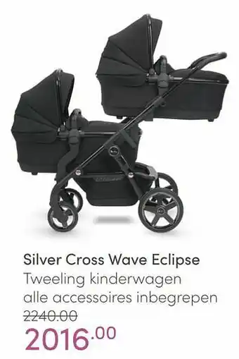 Baby & Tiener Silver cross wave eclipse tweeling kinderwagen alle accessoires inbegrepen aanbieding