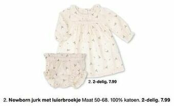 Zeeman Newborn jurk met luierbroekje aanbieding