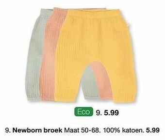 Zeeman Newborn broek aanbieding