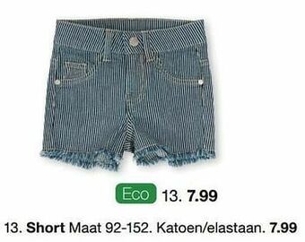 Zeeman Short aanbieding
