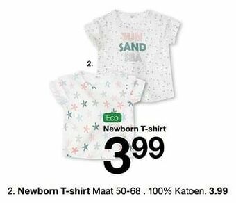 Zeeman Newborn t-shirt aanbieding