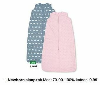Zeeman Newborn slaapzak aanbieding