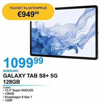 Samsung galaxy tab s8+ 5g 128gb