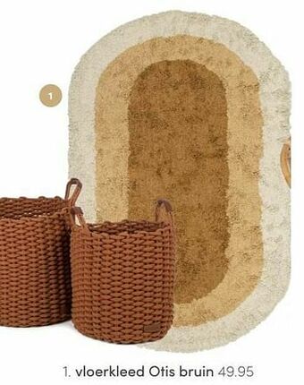 Baby & Tiener Vloerkleed otis bruin aanbieding