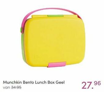 Baby & Tiener Munchkin bento lunch box geel aanbieding