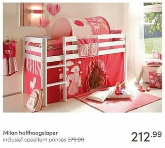 Baby & Tiener Milan halfhoogslaper aanbieding