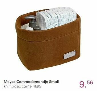 Baby & Tiener Meyco commodemandje small knitt basic camel aanbieding