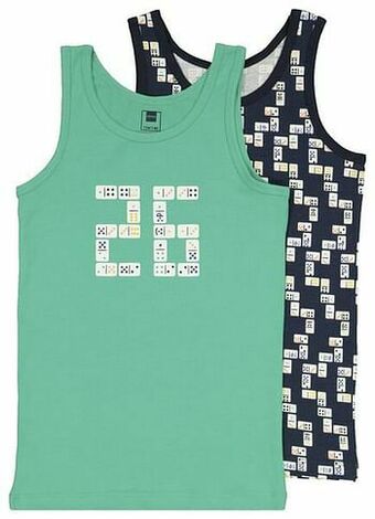 HEMA Kinderhemden Domino 2 Stuks Mintgroen (mintgroen)