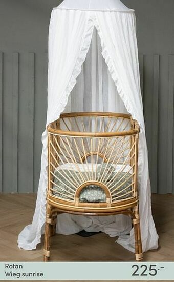 Baby & Tiener Rotan wieg sunrise aanbieding