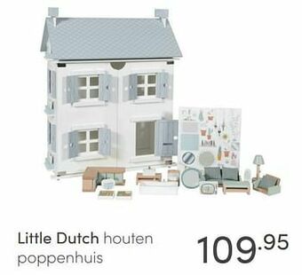 Baby & Tiener Little dutch houten poppenhuis aanbieding