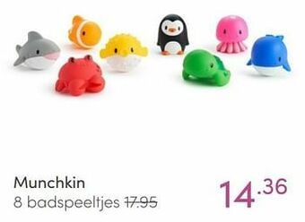 Baby & Tiener Munchkin 8 badspeeltjes aanbieding