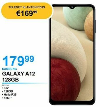 VCD Samsung galaxy a12 128gb aanbieding