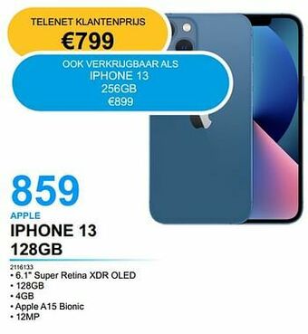 AUVA Apple iphone 13 128gb aanbieding