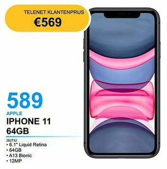 EHBO PC Apple iphone 11 64gb aanbieding