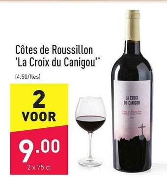 ALDI Côtes De Roussillon La Croix Du Canigou aanbieding