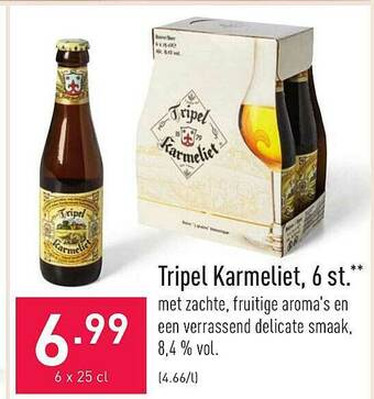 ALDI Tripel Karmeliet aanbieding