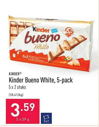 ALDI Kinder Bueno White aanbieding