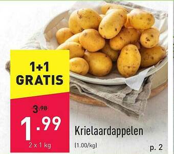 ALDI Krielaardappelen aanbieding