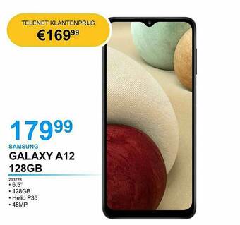 AUVA Samsung Galaxy A12 128gb aanbieding