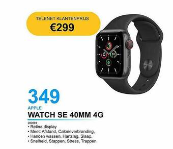 AUVA Apple Watch Se 40mm 4g aanbieding