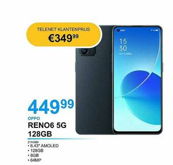 AUVA Oppo Reno6 5g 128gb aanbieding