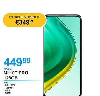 AUVA Xiaomi Mi 10t Pro 128gb aanbieding