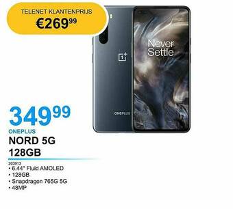 AUVA Oneplus Nord 5g 128gb aanbieding