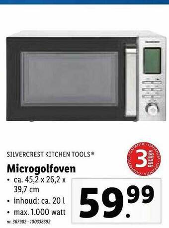 Lidl Microgolfoven aanbieding