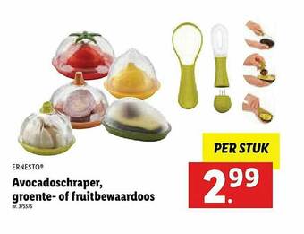 Avocadoschraper, Groente Of Fruitbewaardoos