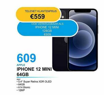 AUVA Apple Iphone 12 Mini 64gb aanbieding