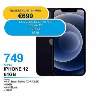 AUVA Apple Iphone 12 64gb aanbieding
